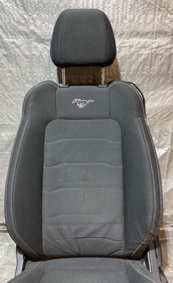 2015-2017 Ford Mustang GT Premium S550 Black Cloth Front Seats / Pair - Image 5